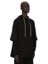 DRKSHDW by Rick Owens SS26  Tommy Hustler Hoodie Black