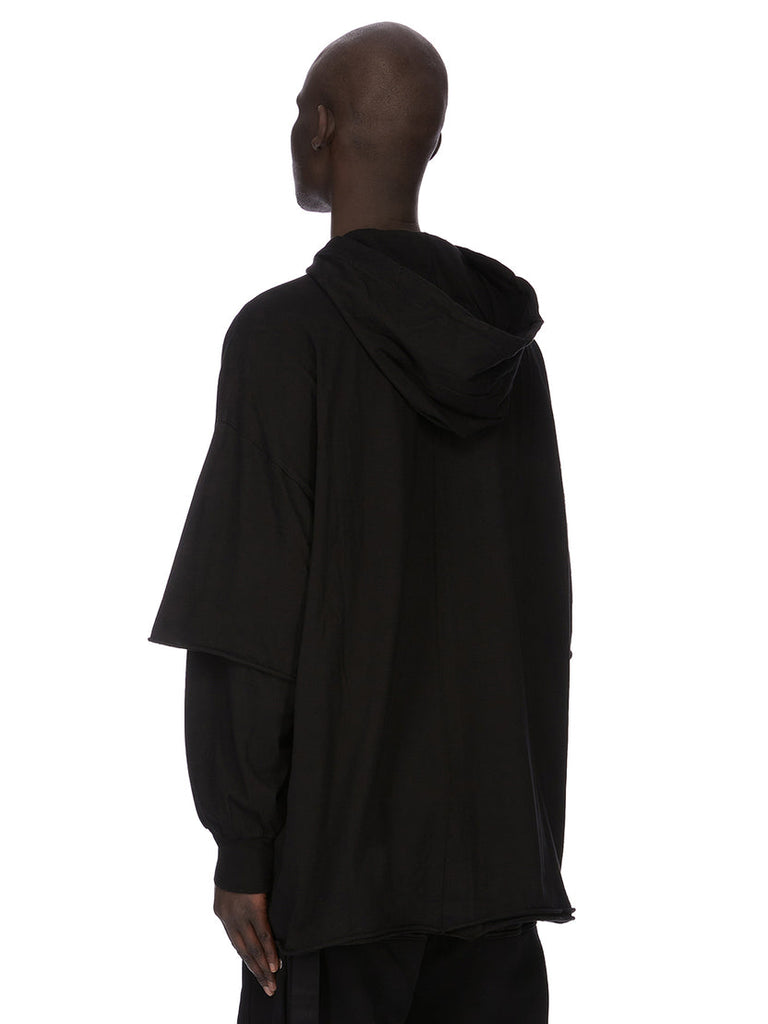 DRKSHDW by Rick Owens SS26  Tommy Hustler Hoodie Black