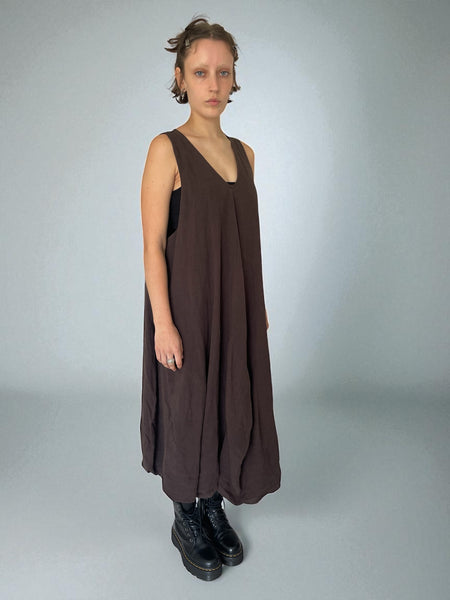 WDTS Mischa Dress Brown Linen