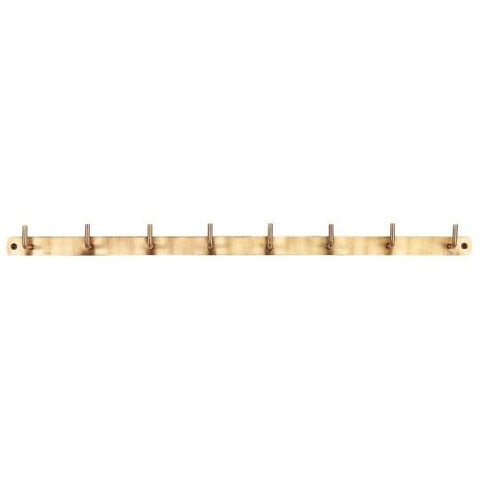 Ib Laursen Hook rack w/8 hooks antique brass look
