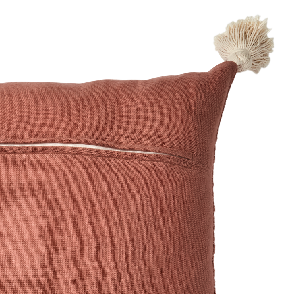 Lolly Cushion Cover Coral/Beige