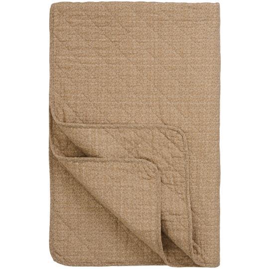 Ib Laursen Quilt beige w/small brown flowers