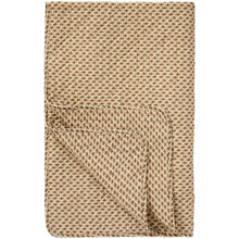Ib Laursen Quilt beige w/block pattern