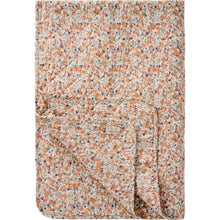 Ib Laursen Quilt w/orange and blue flowers