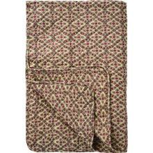Ib Laursen Quilt w/raspberry and purple window pattern