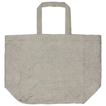 IB Bag quilted white and dark grey stripes
