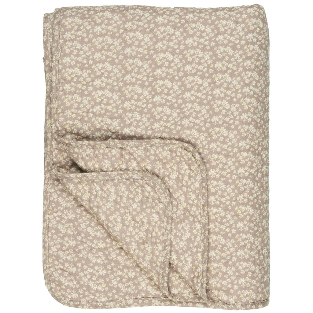 IB Quilt malva w/white and yellow flowers