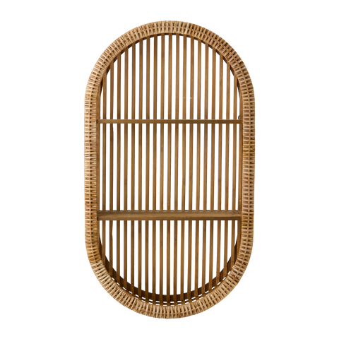 SIMON Wall shelf, Natural, Oval