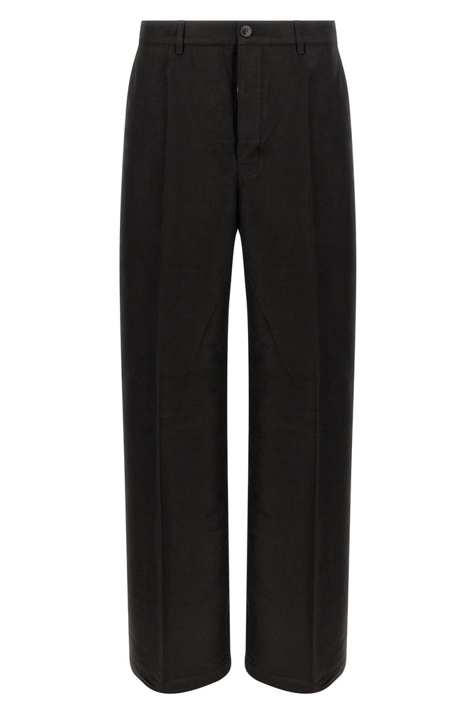 Rick Owens WIDE LEG WOVEN WORK TROUSERS