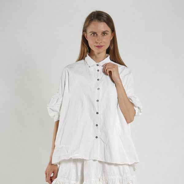 Rundholz SS26 2530404 Blouse - Seafoam Fog