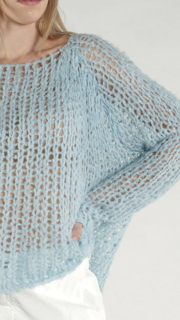 Rundholz SS26 2650701 silk Pullover - Black