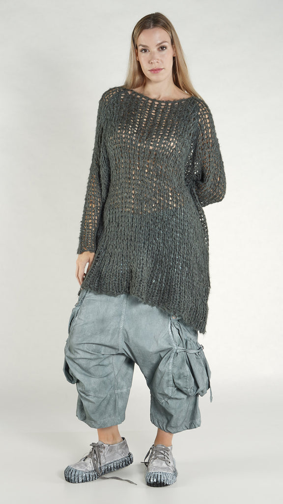 Rundholz SS26 2650702 silk Pullover - Black