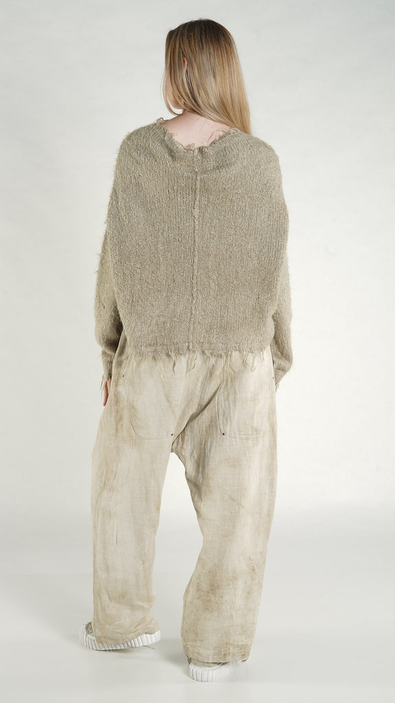 Rundholz SS26 2650704 silk Pullover - colour - Linen