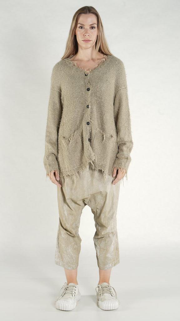 Rundholz SS26 2657108 silk Cardigan - Seaweed