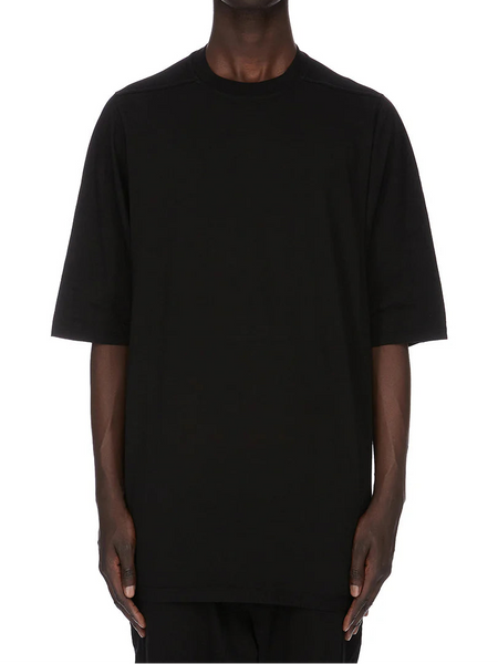 DRKSHDW SS26 Temple Jumbo SS T In Black Medium Weight Cotton Jersey