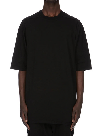 DRKSHDW SS26 Temple Jumbo SS T In Black Medium Weight Cotton Jersey