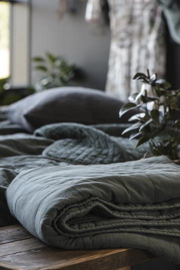 Ib Laursen Vintage quilt spruce blue