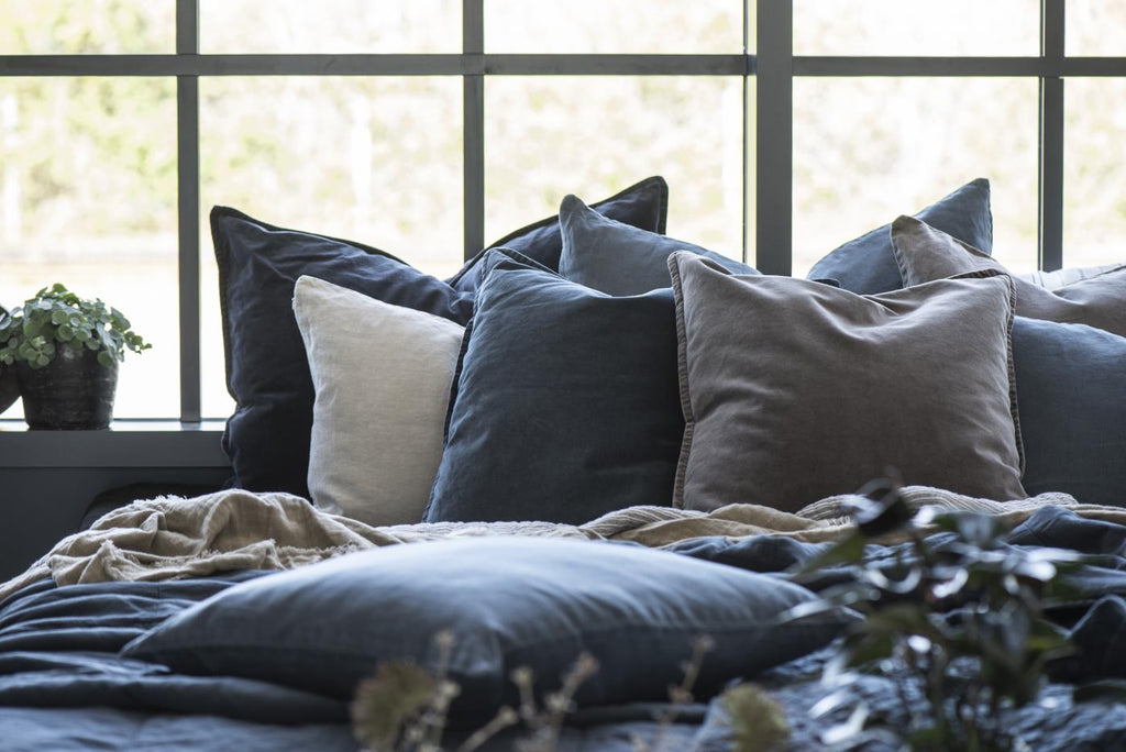 Cushion cover historical blue W:40, L:60