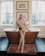 AW26 PULL Beige Irish sweater in merino wool