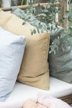 Linen Cushion cover mustard