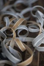 Ib Laursen velvet ribbon on spool 10m clay