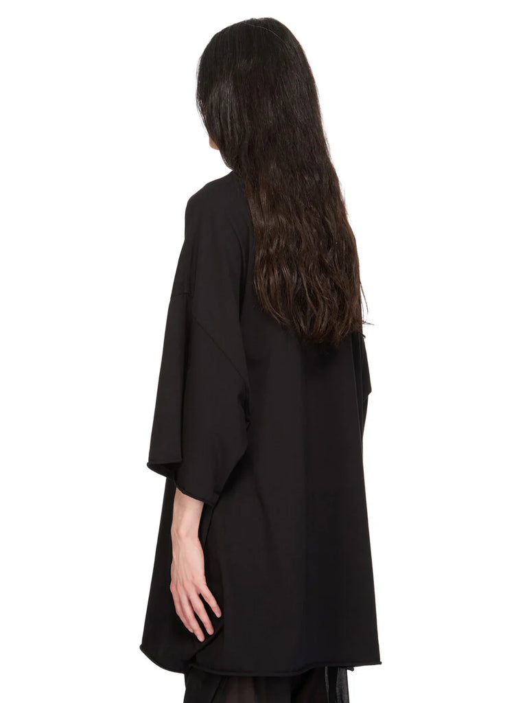Rick Owens SS26 Temple Tommy T In Black Classic Cotton Jersey