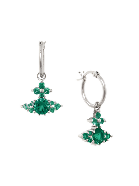 Vivienne Westwood FEODORITA HOOP EARRINGS - Mint Green