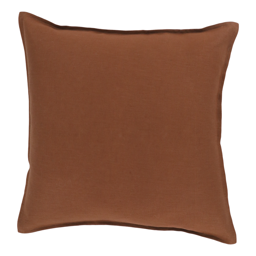 Linen Cushion cover  L50/W50 cm terracotta