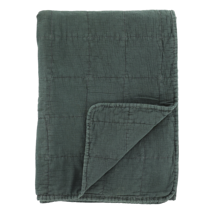 Chic Antique Aix Quilt Vintage forest green