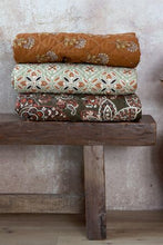 Vintage Quilt Flower Pattern Terracotta