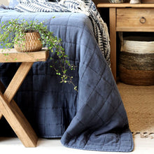 Quilt Bedspread Vintage L240/W240 cm midnight
