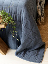 Quilt Bedspread Vintage L240/W240 cm midnight