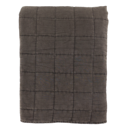 Quilt Bedspread Vintage L240/W240 cm mocca