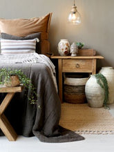 Quilt Bedspread Vintage L240/W240 cm mocca