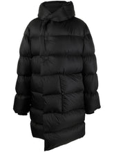Rick Owens LUXOR LS HOODED LINER IN BLACK RECYCLED NYLON