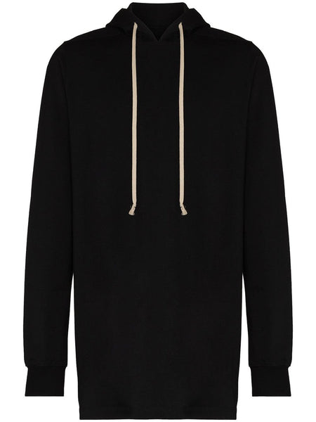 RICK OWENS FW22 STROBE HOODIE - BLACK