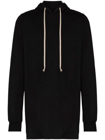 RICK OWENS FW22 STROBE HOODIE - BLACK