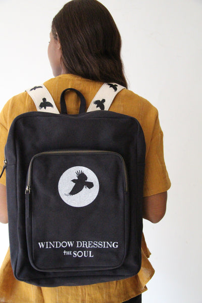 WDTS Backpack- Black Canvas - crow backpack