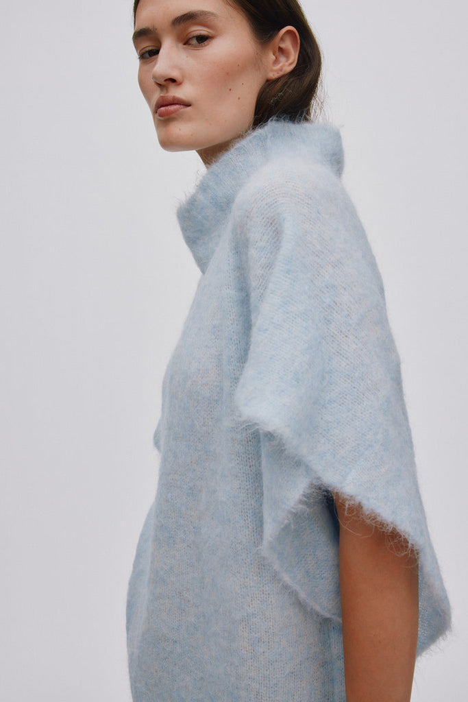 Rabens Saloner Superlight knit tunic top Asna I Mushroom