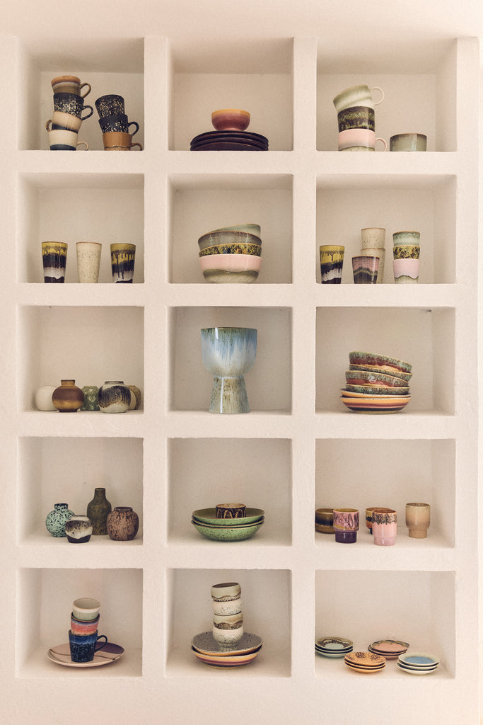 HK Living : 70s ceramics: tea cups, nova (set of 2)