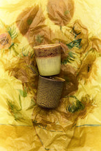 HK Living : 70s ceramics: Van Gogh coffee mugs sunflowers (set of 2)