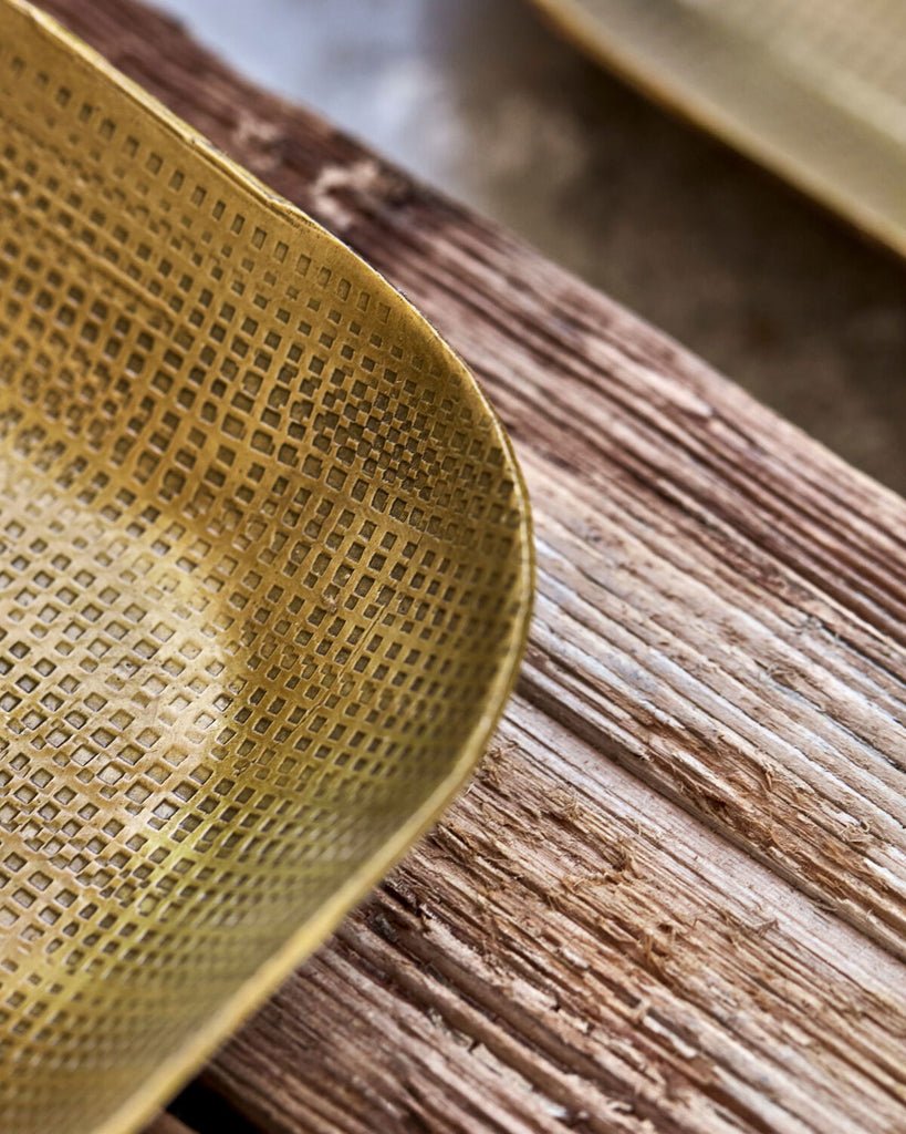 House Doctor Trays, HDPlato, Golden