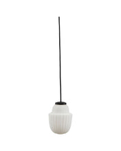 Lamp, Acorn, White  Glass, Metal