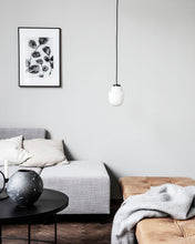 Lamp, Acorn, White  Glass, Metal