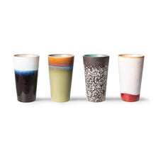 70s ceramic: latte mugs (set of 4)
