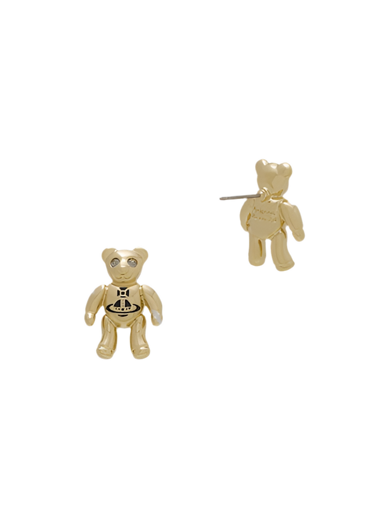 Vivienne Westwood RUBY SMALL EARRINGS - GOLD / BLACK DIAMOND
