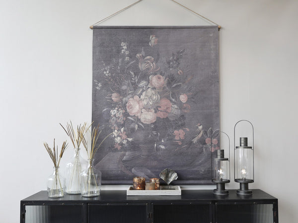 Canvas 250 w/ floral print H145/L124 cm