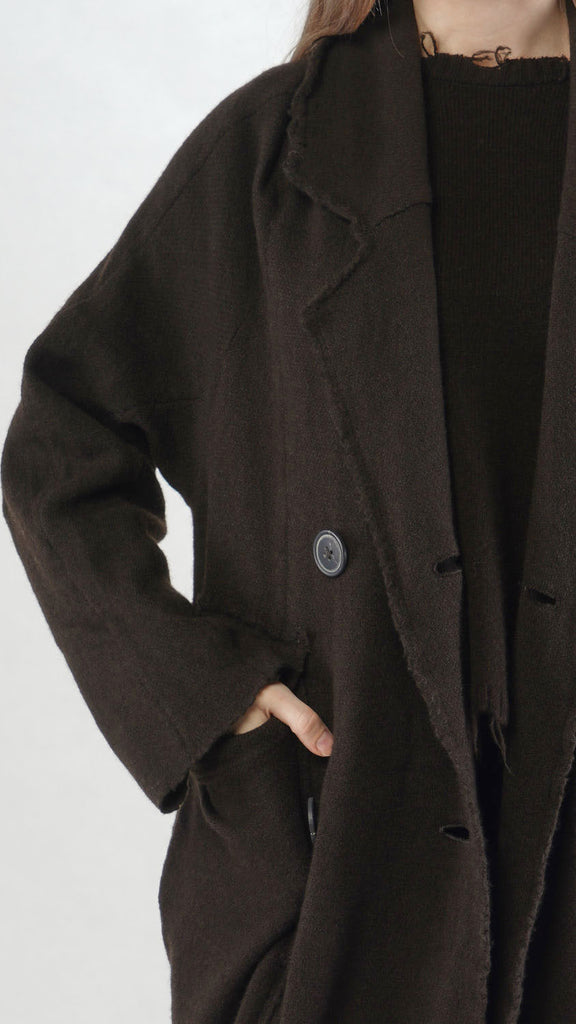Rundholz AW25 1757202 knitted coat turf