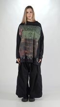 Rundholz AW25 2300504 t-shirt waikiki black print