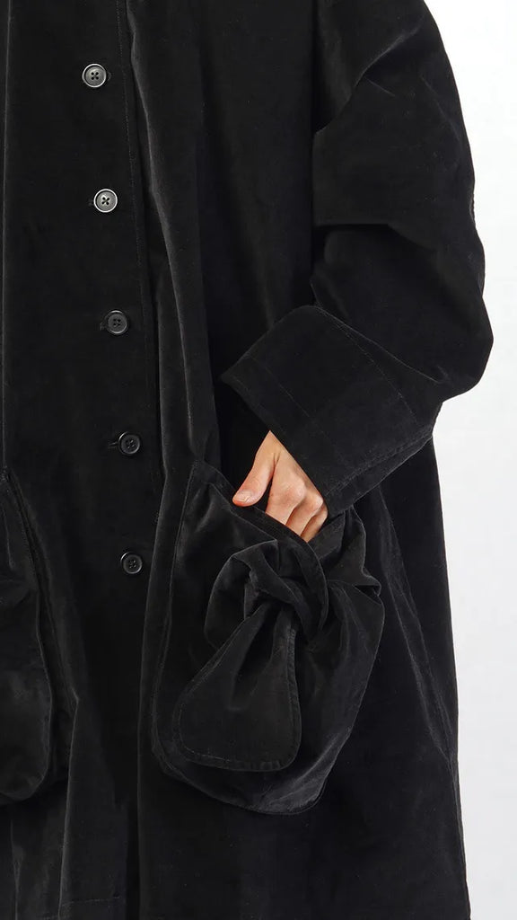 Rundholz AW25 3231203 coat black or dark grey